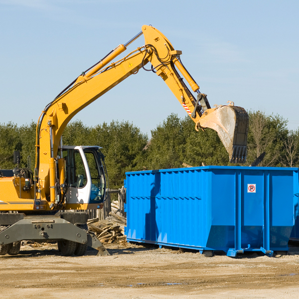 are there any restrictions on where a residential dumpster can be placed in Clarkson